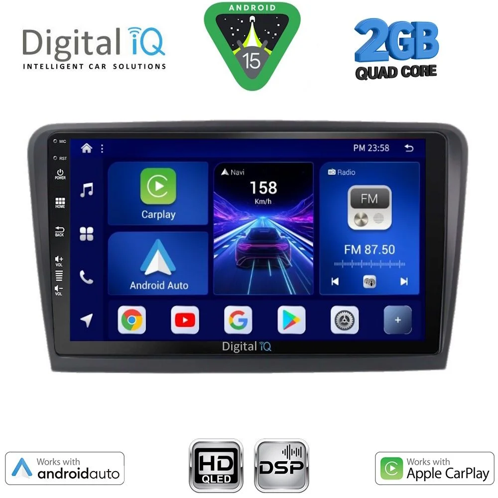 Φωτογραφία προϊόντος: DIGITAL IQ BXC 3601_CPAA (9inc) MULTIMEDIA TABLET for SKODA RAPID mod. 2012-2023