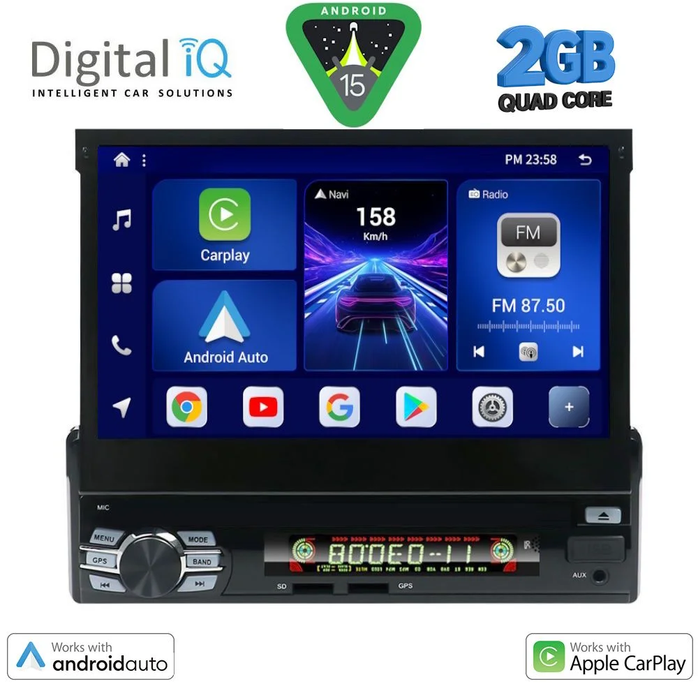 Φωτογραφία προϊόντος: DIGITAL IQ BXC 236_CPAA (7''_DECK) MULTIMEDIA 1DIN