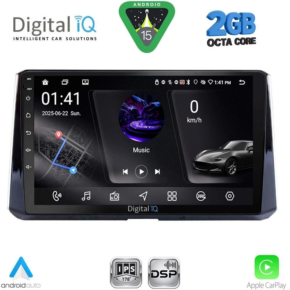 Φωτογραφία προϊόντος: DIGITAL IQ RSF 4716_CPA (10inc) MULTIMEDIA TABLET for TOYOTA COROLLA mod. 2019-2026