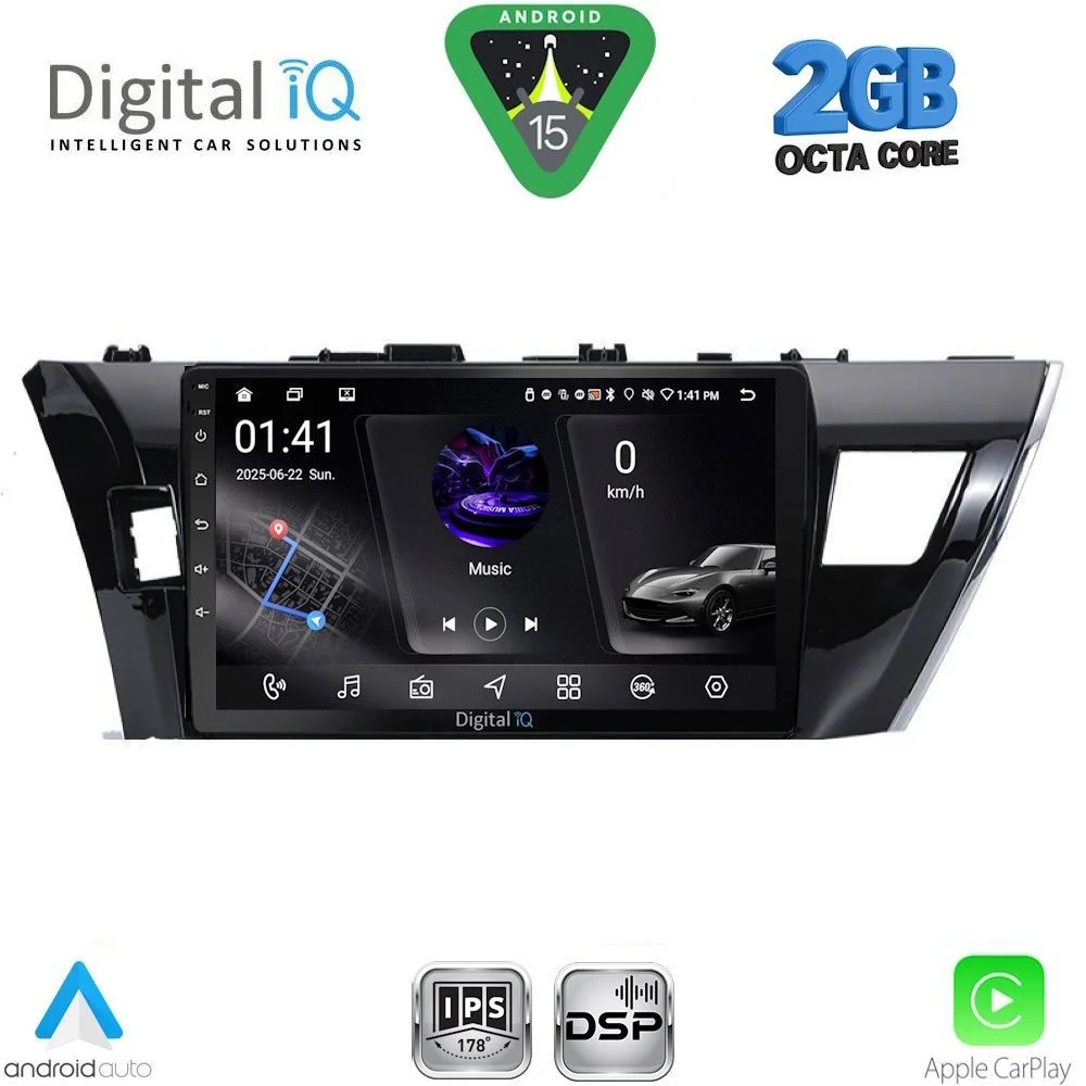 Φωτογραφία προϊόντος: DIGITAL IQ RSF 4714SM_CPA (10inc) MULTIMEDIA TABLET for TOYOTA COROLLA mod. 2013-2016