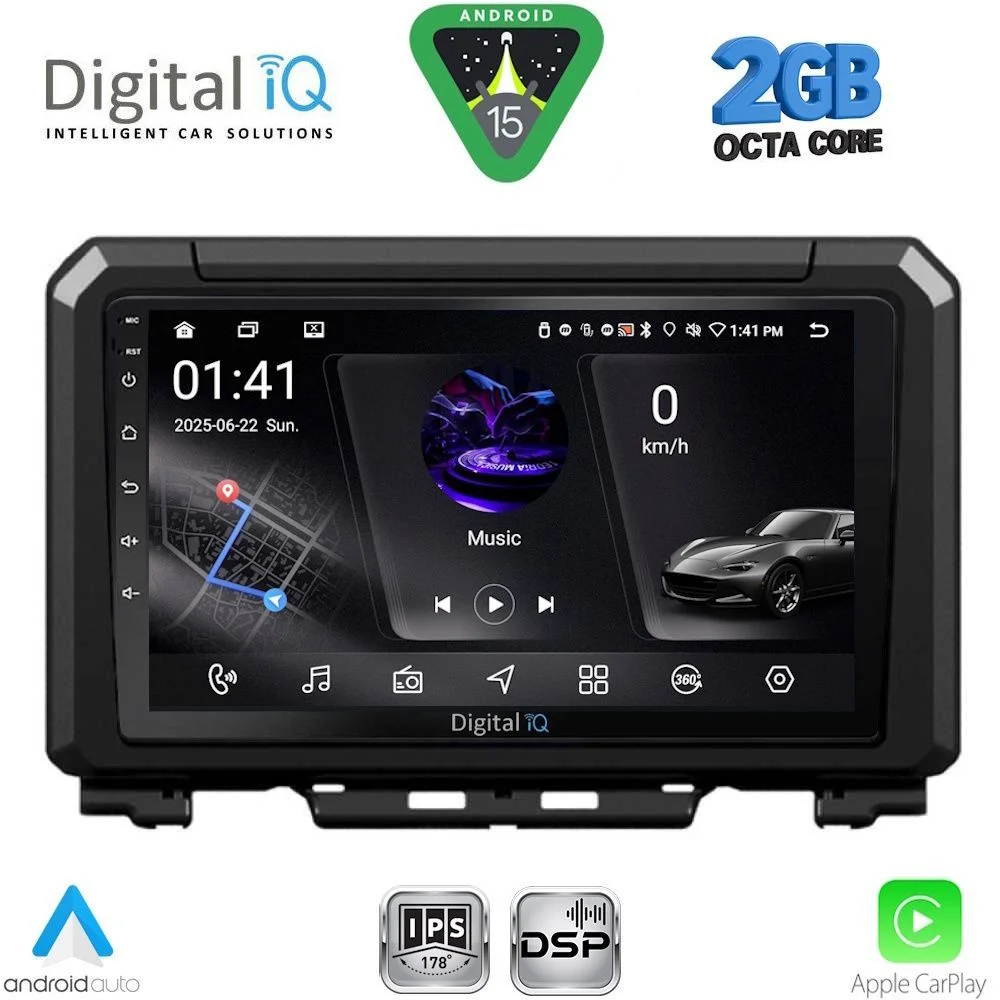 Φωτογραφία προϊόντος: DIGITAL IQ RSF 4679_CPA (9inc) MULTIMEDIA TABLET for SUZUKI JIMNY mod. 2017-2026
