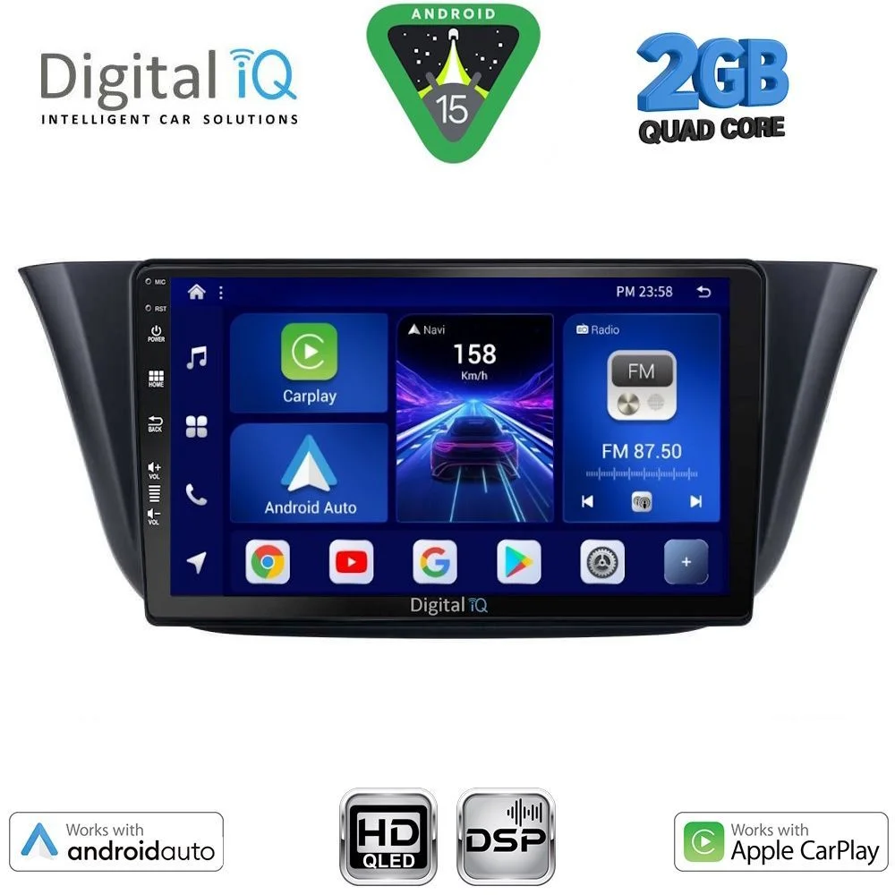 Φωτογραφία προϊόντος: DIGITAL IQ BXC 3265_CPAA (9inc) MULTIMEDIA TABLET for IVECO DAILY mod. 2014-2024