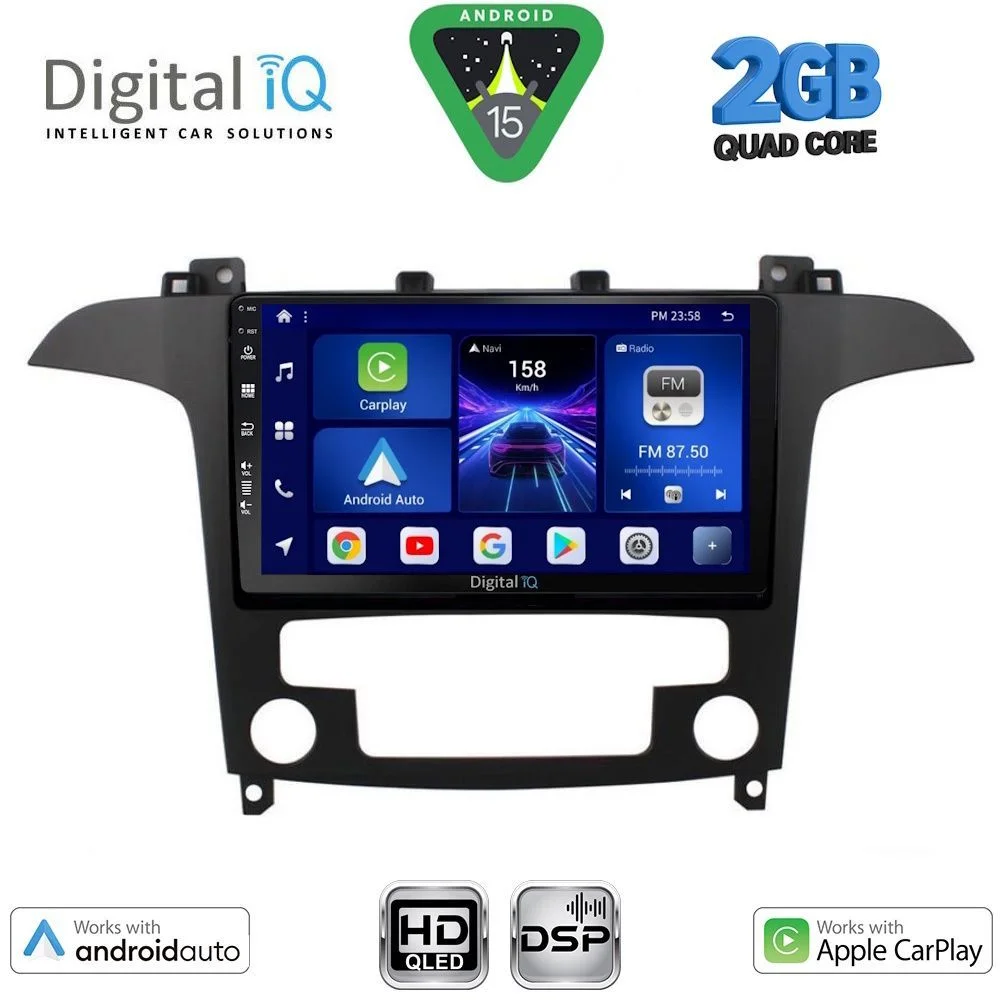 Φωτογραφία προϊόντος: DIGITAL IQ BXC 3175_CPAA CLIMA (9inc) MULTIMEDIA TABLET for FORD SMAX mod. 2006-2014