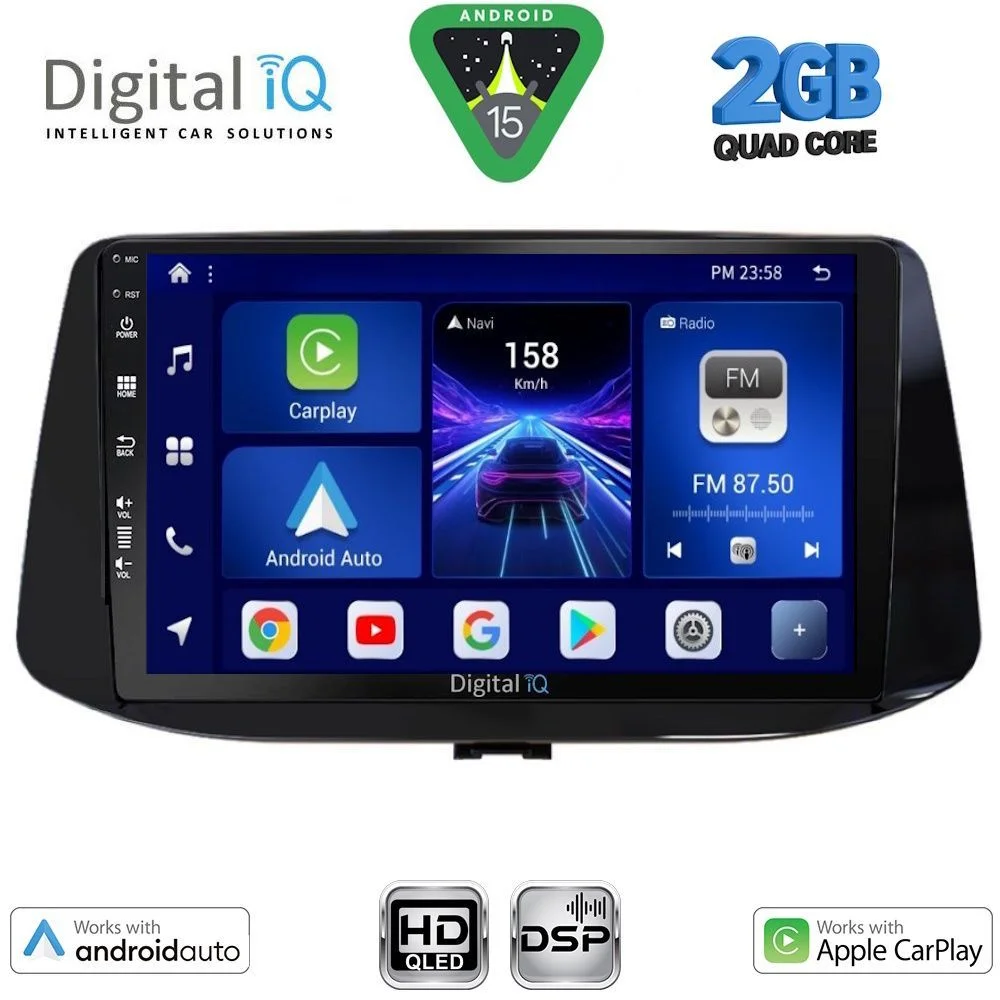 Φωτογραφία προϊόντος: DIGITAL IQ BXC 3233_CPAA (9inc) MULTIMEDIA TABLET for HYUNDAI i30 mod. 2018-2025
