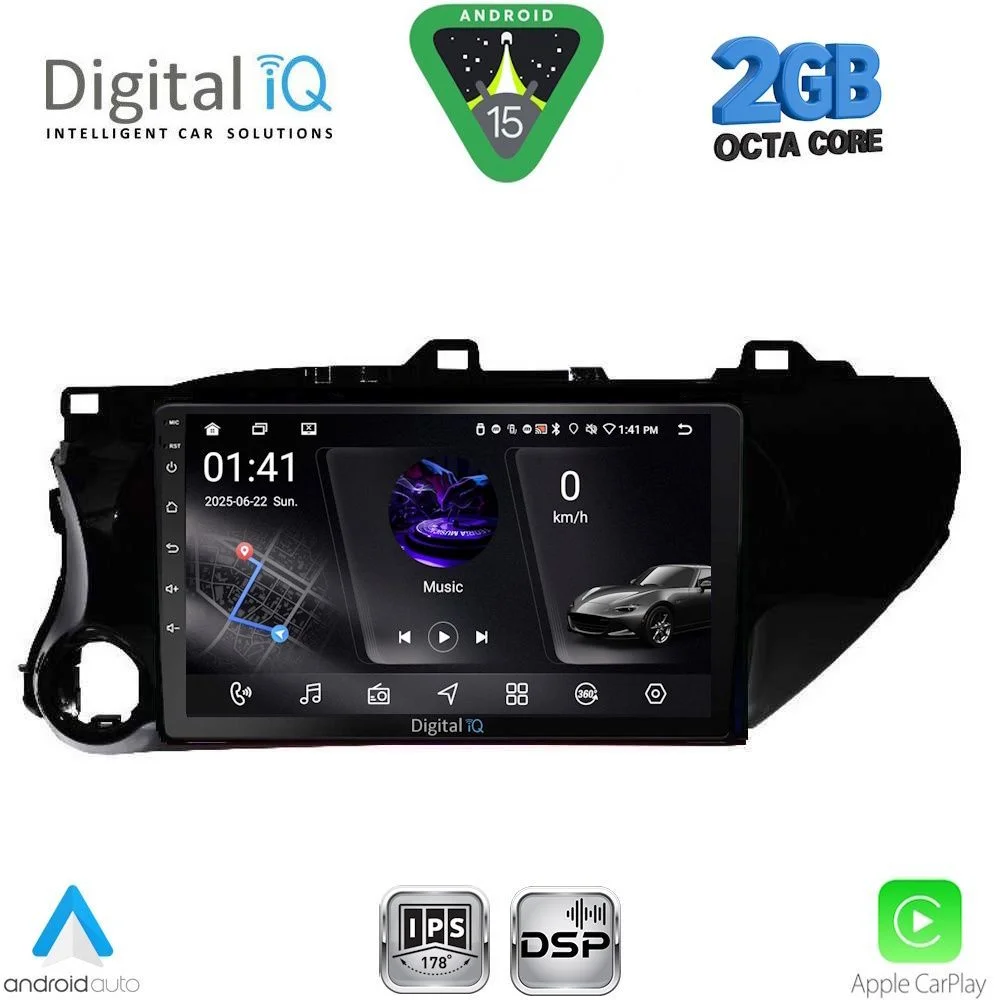 Φωτογραφία προϊόντος: DIGITAL IQ RSF 4721_CPA (10inc) MULTIMEDIA TABLET for TOYOTA HILUX mod. 2017-2026