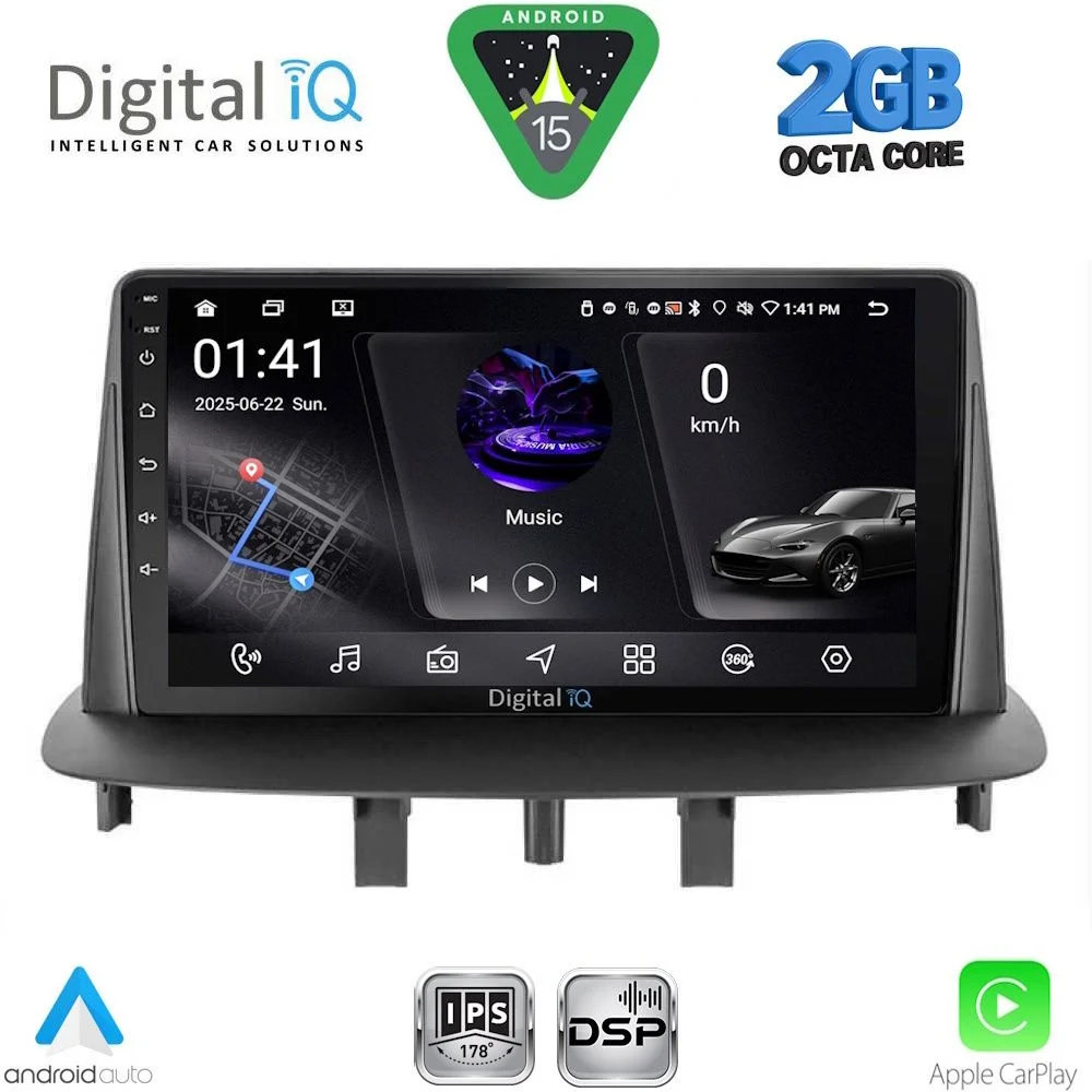 Φωτογραφία προϊόντος: DIGITAL IQ RSF 4556_CPA (9inc) MULTIMEDIA TABLET for RENAULT MEGANE 3 mod. 2009-2016