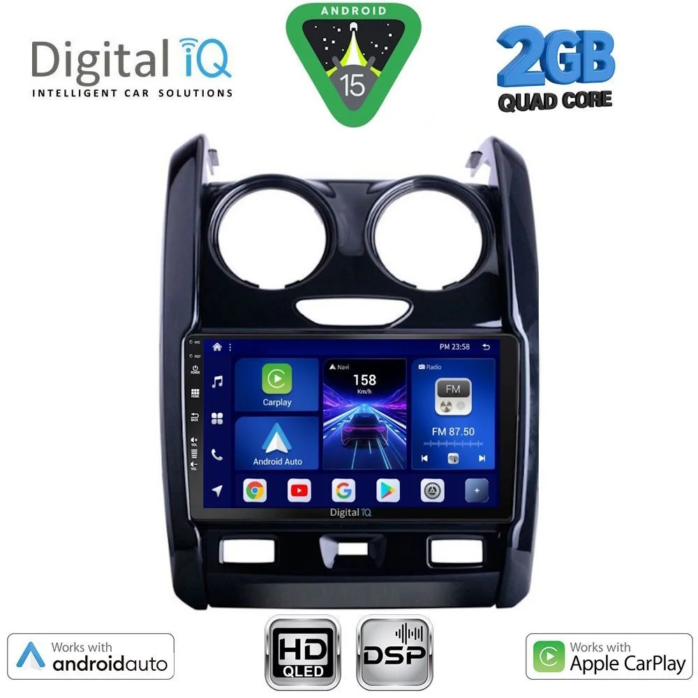 Φωτογραφία προϊόντος: DIGITAL IQ BXC 3103_CPAA (9inc) MULTIMEDIA TABLET for DACIA DUSTER mod. 2012-2019