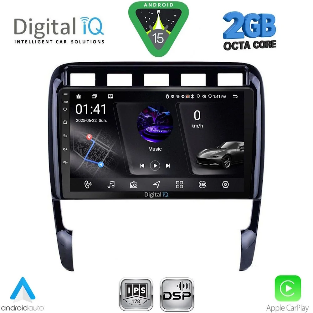 Φωτογραφία προϊόντος: DIGITAL IQ RSF 4535_CPA (9inc) MULTIMEDIA TABLET for PORSCHE CAYENNE mod. 2002-2011