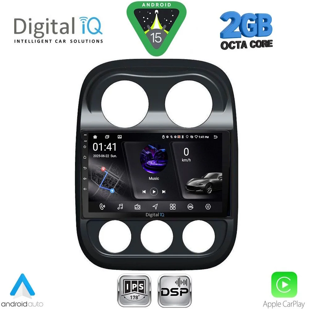 Φωτογραφία προϊόντος: DIGITAL IQ RSF 4277_CPA (10inc) MULTIMEDIA TABLET for JEEP COMPASS - PATRIOT mod. 2007-2016