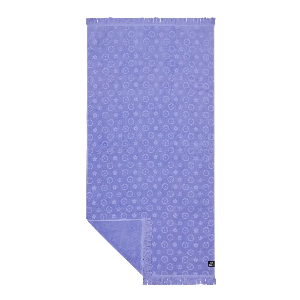 Φωτογραφία προϊόντος: Πετσέτα Θαλάσσης Slowtide Wavy Floral 76 x 152 Blue