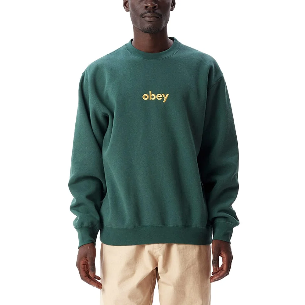 Φωτογραφία προϊόντος: Unisex Μπλούζα Obey Lowercase Dark Cedar
