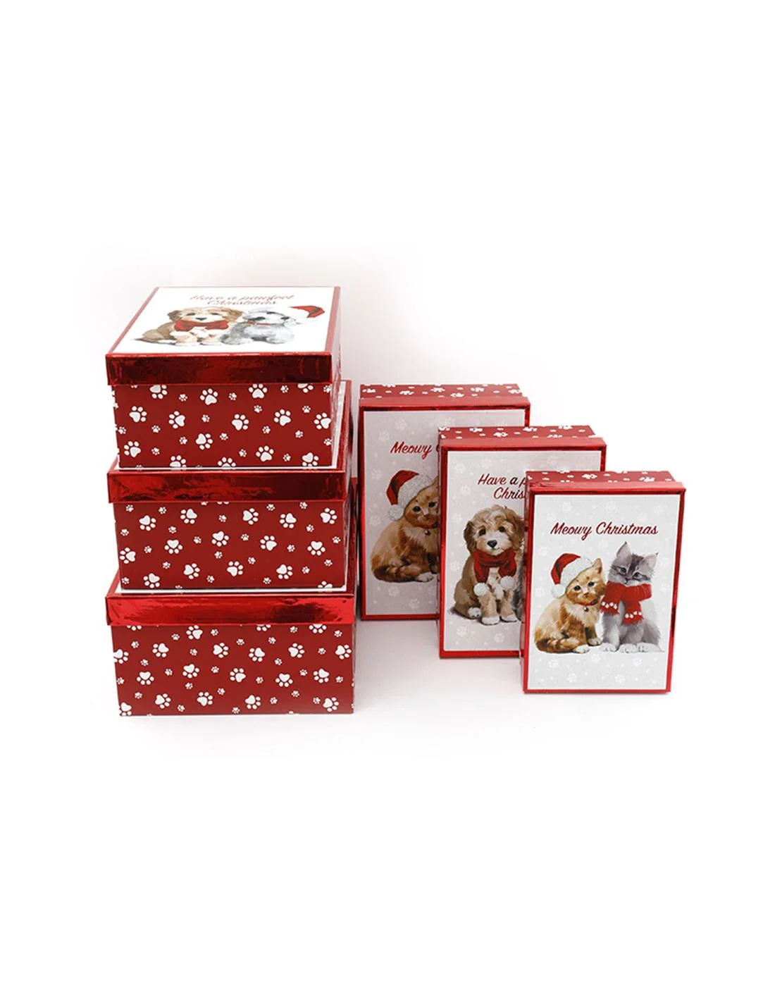 Φωτογραφία προϊόντος: Plastona Κουτί χάρτινο xmas puppies σ/6