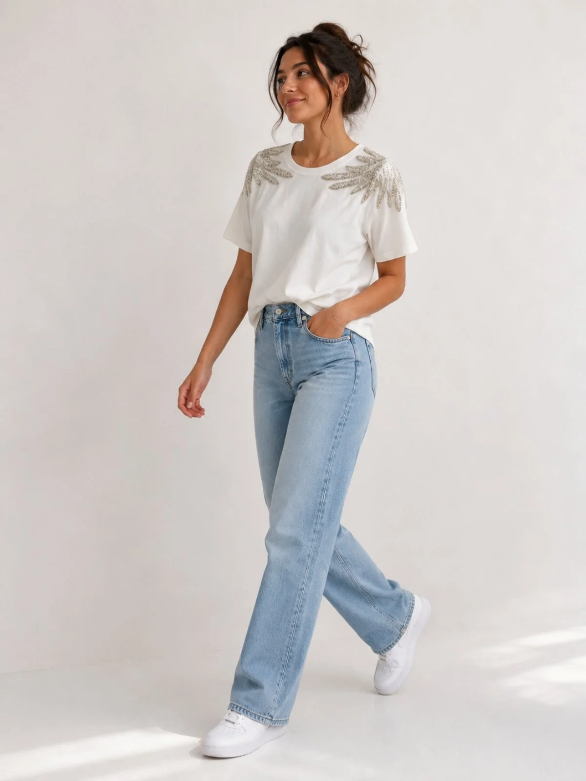 Φωτογραφία προϊόντος: ELUNA White Diamond T-Shirt Wings