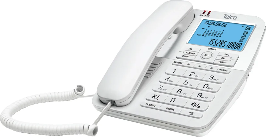 Φωτογραφία προϊόντος: Ενσύρματο Τηλέφωνο Telco GCE-6215 Λευκό