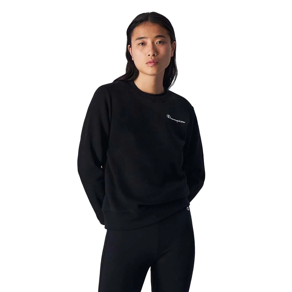 Φωτογραφία προϊόντος: Champion Women's Regular Fit Script Logo Crewneck Fleece Sweatshirt Μαύρο 117042-KK001 (Champion)