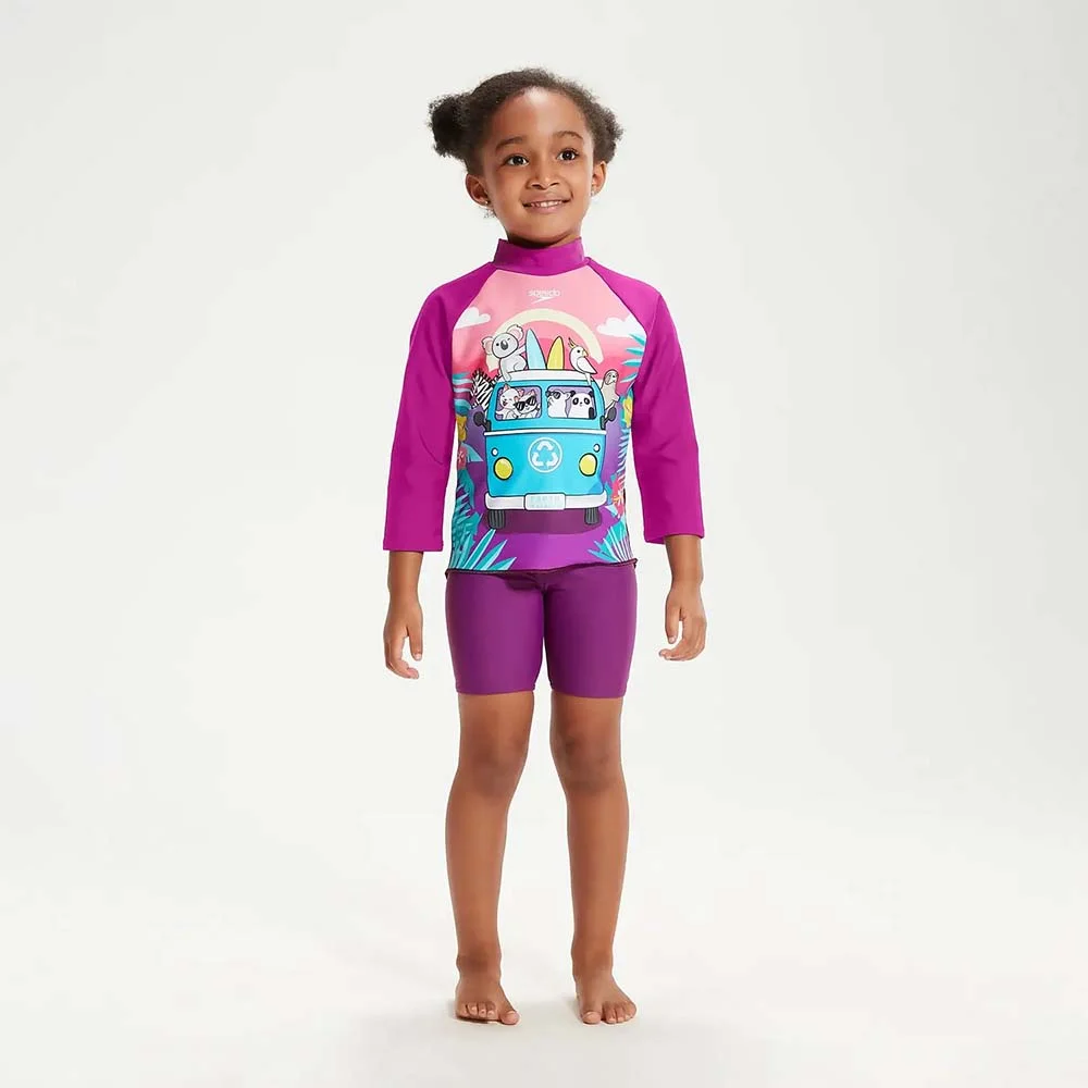 Φωτογραφία προϊόντος: Speedo Girl's Digital Long Sleeve UV Protection Rash Top Μωβ 81350115151 (Speedo)