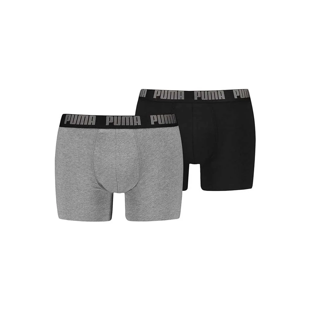 Φωτογραφία προϊόντος: Puma Men's Everyday Basic Boxer 2 Pack Underwear Μαύρο - Γκρι 701226387-003 (Puma)
