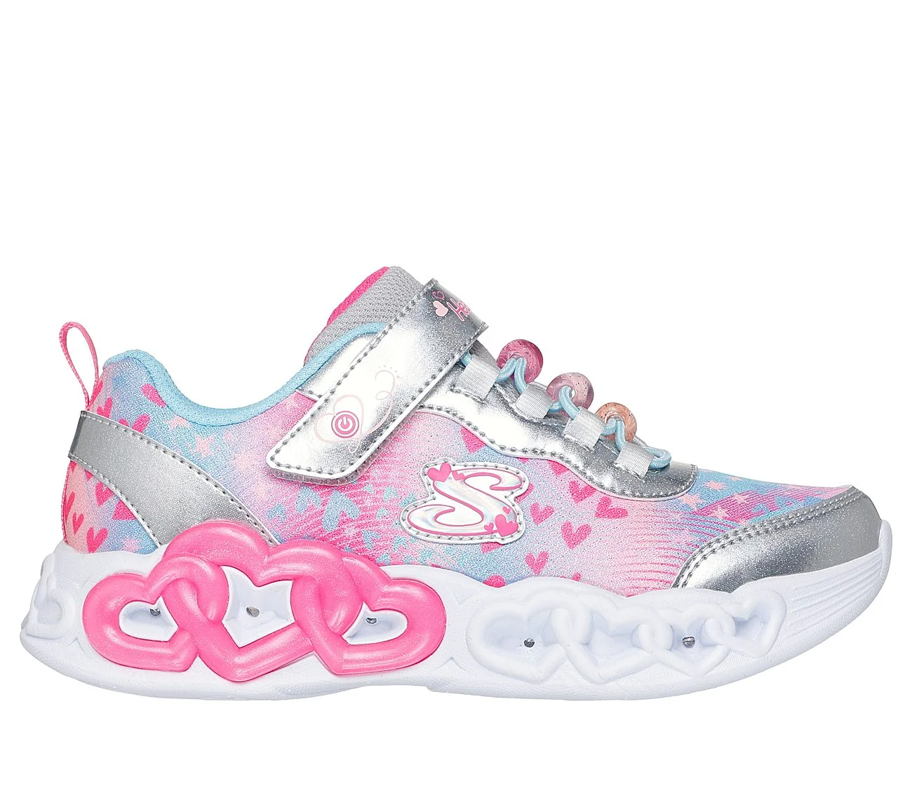 Φωτογραφία προϊόντος: Skechers Παιδικά Φωτάκια Heart Jewels 303261L/SMLT Ασημί
