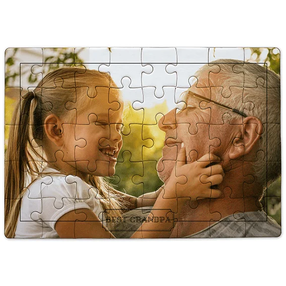 Φωτογραφία προϊόντος: OEM Puzzle Best Grandpa! Οριζόντιο A4