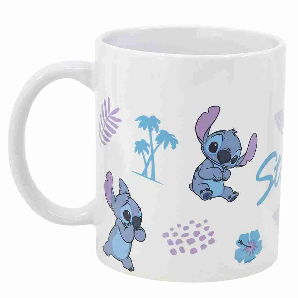 Φωτογραφία προϊόντος: STOR Κεραμική Κούπα Stitch Leaves Pattern Mug 11 Oz In Gift Box Άσπρη
