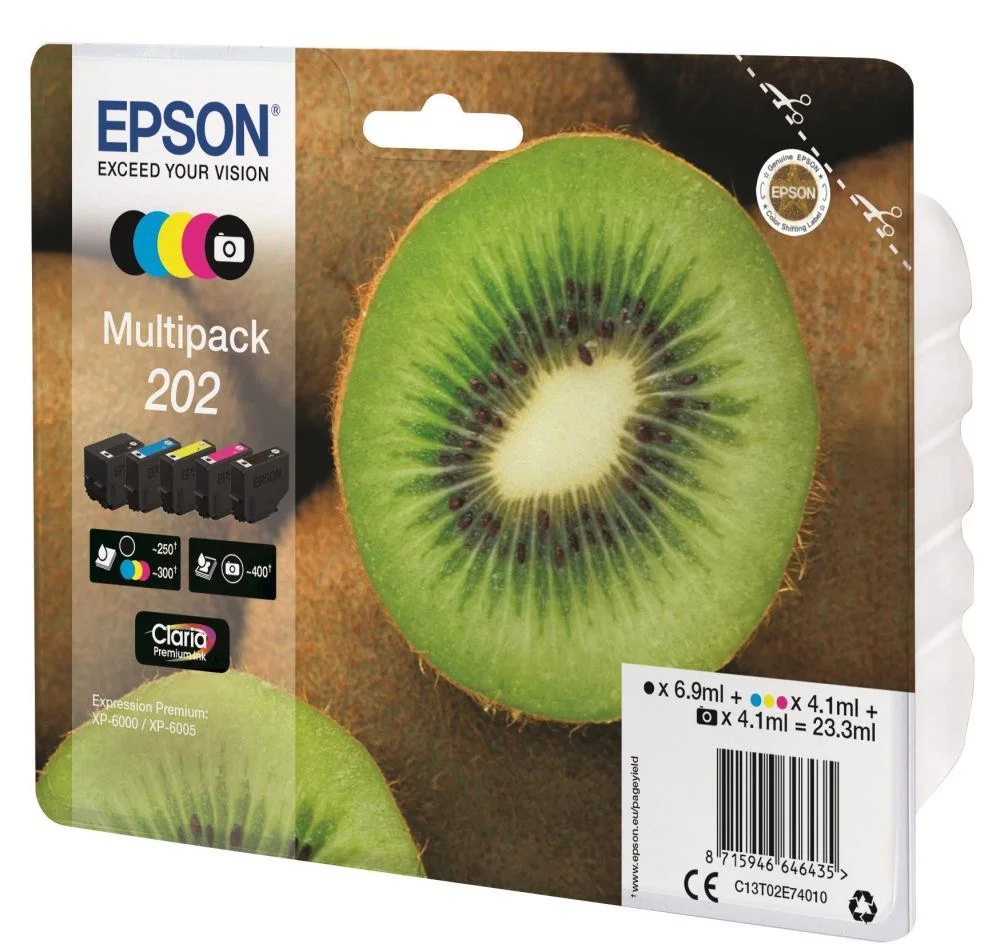 Φωτογραφία προϊόντος: Ink Epson T02E74 C13T02E74010 Multi Pack 1x6.9ml 4x4.1ml - C13T02E74010