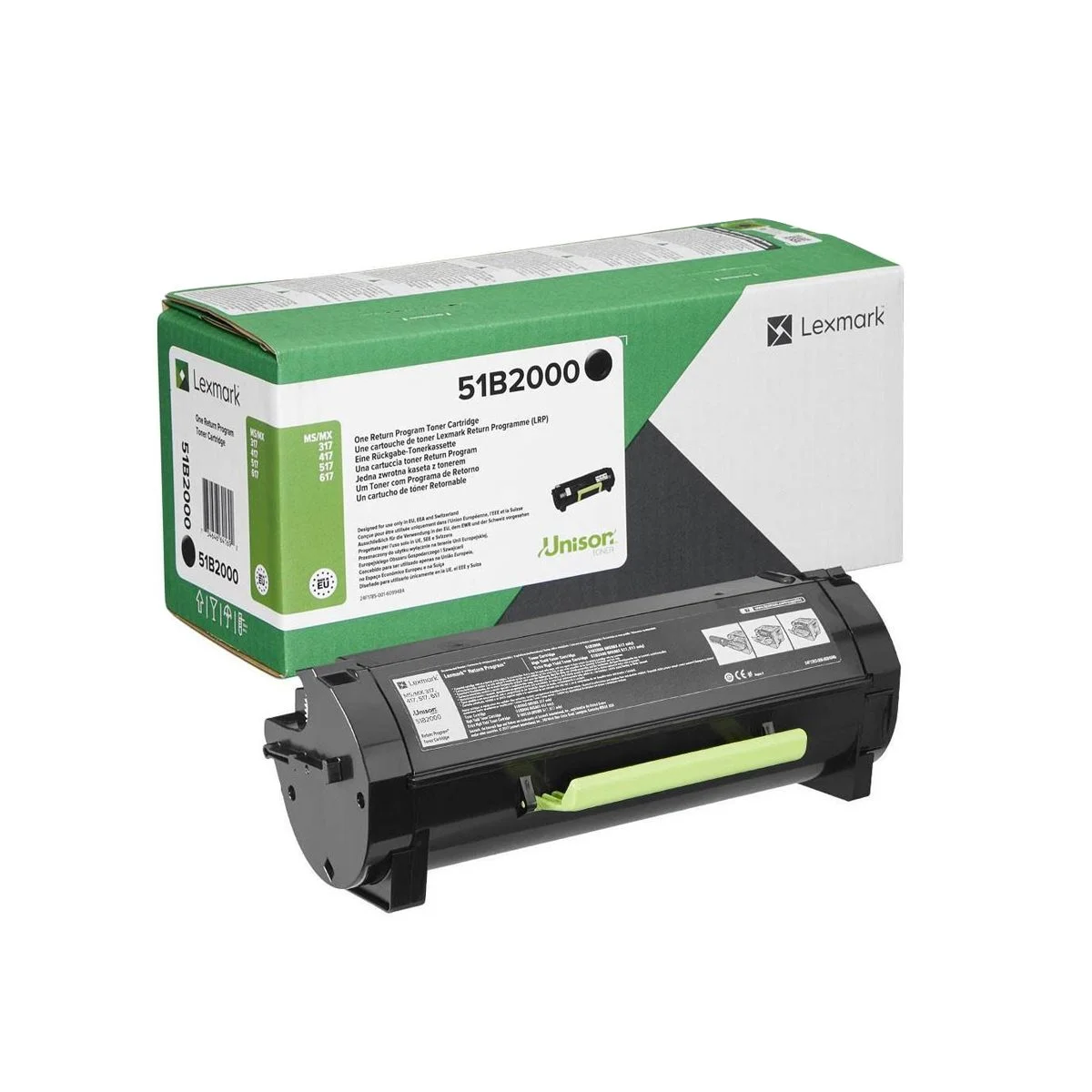 Φωτογραφία προϊόντος: Toner Laser Lexmark 51B2000 Standard -2.5k Pgs - 51B2000