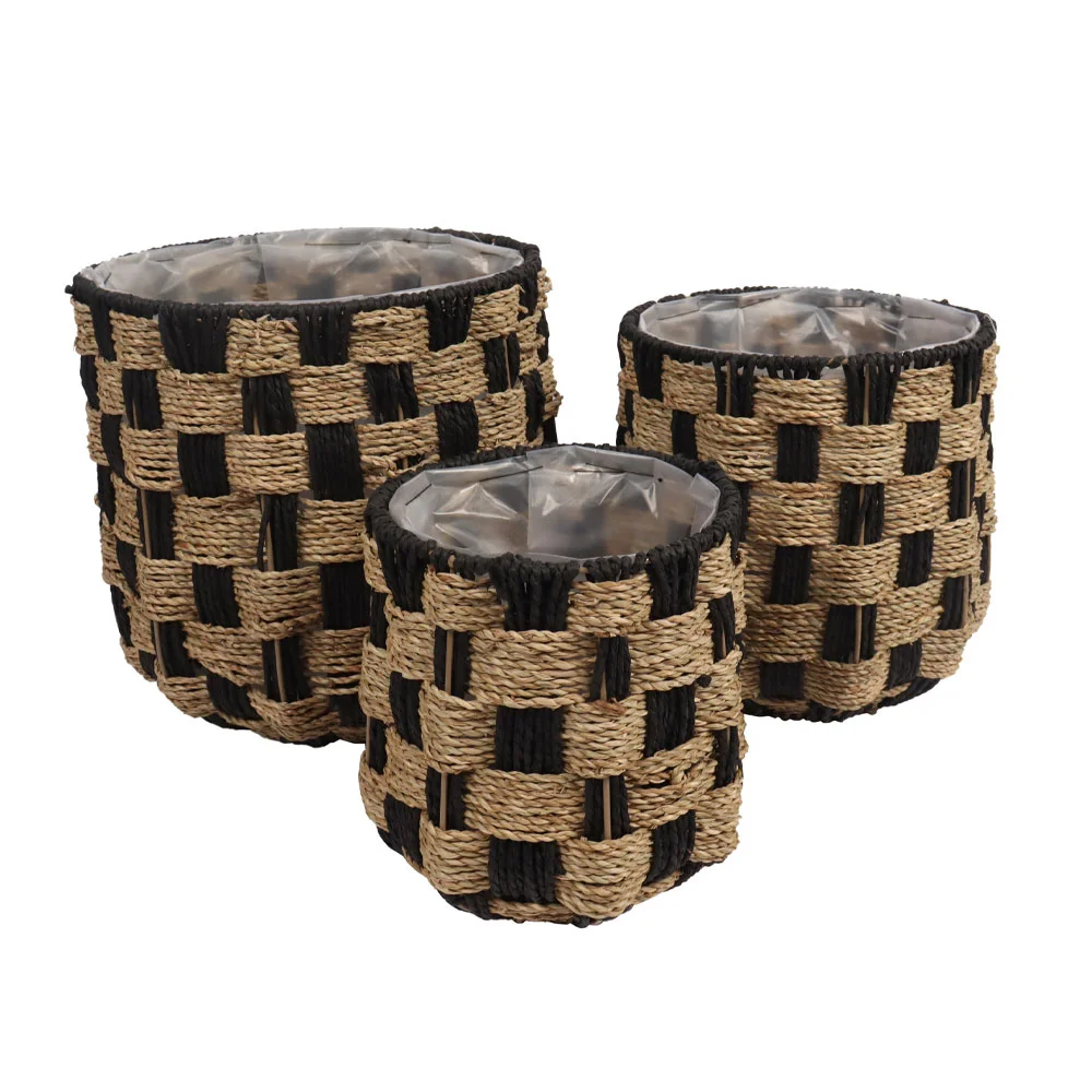 Φωτογραφία προϊόντος: Liberta SULIEN ΚΑΛΑΘΙ SET 3ΤΜΧ 34x34x31cm SEAGRASS ΦΥΣΙΚΟ ΜΑΥΡΟ PAPER ROPE - SEAGRASS - PAPER ROPE - 34Μx34Πx31Υ