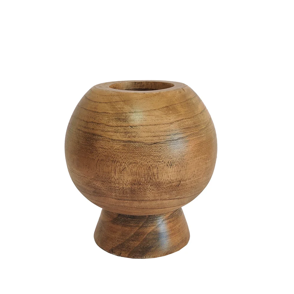 Φωτογραφία προϊόντος: Liberta CEDAR ΒΑΖΟ 20x20x22cm ΞΥΛΟ ΚΑΦΕ - ΞΥΛΟ - 20Μx20Πx22Υ