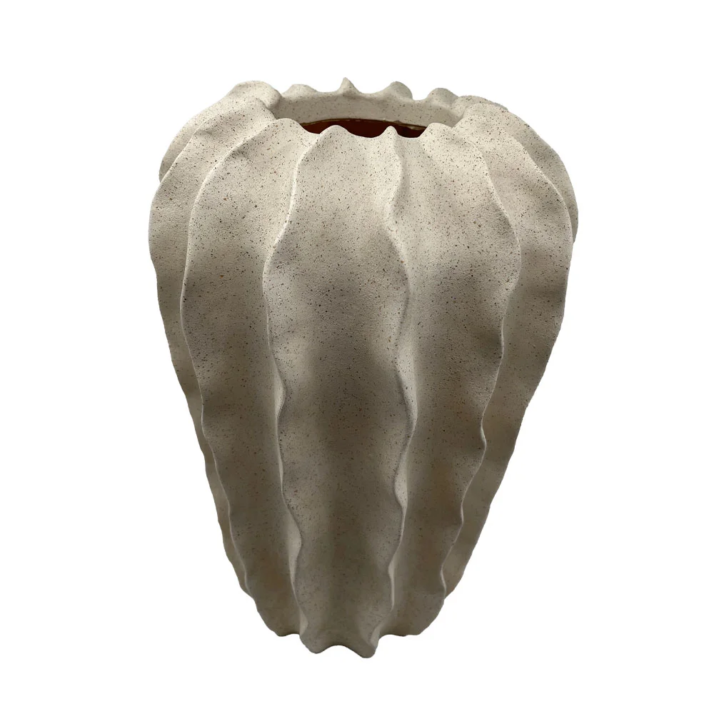 Φωτογραφία προϊόντος: Liberta THORNY ΒΑΖΟ 24x24x28cm POLYRESIN ΜΠΕΖ - POLYRESIN - 24Μx24Πx28Υ
