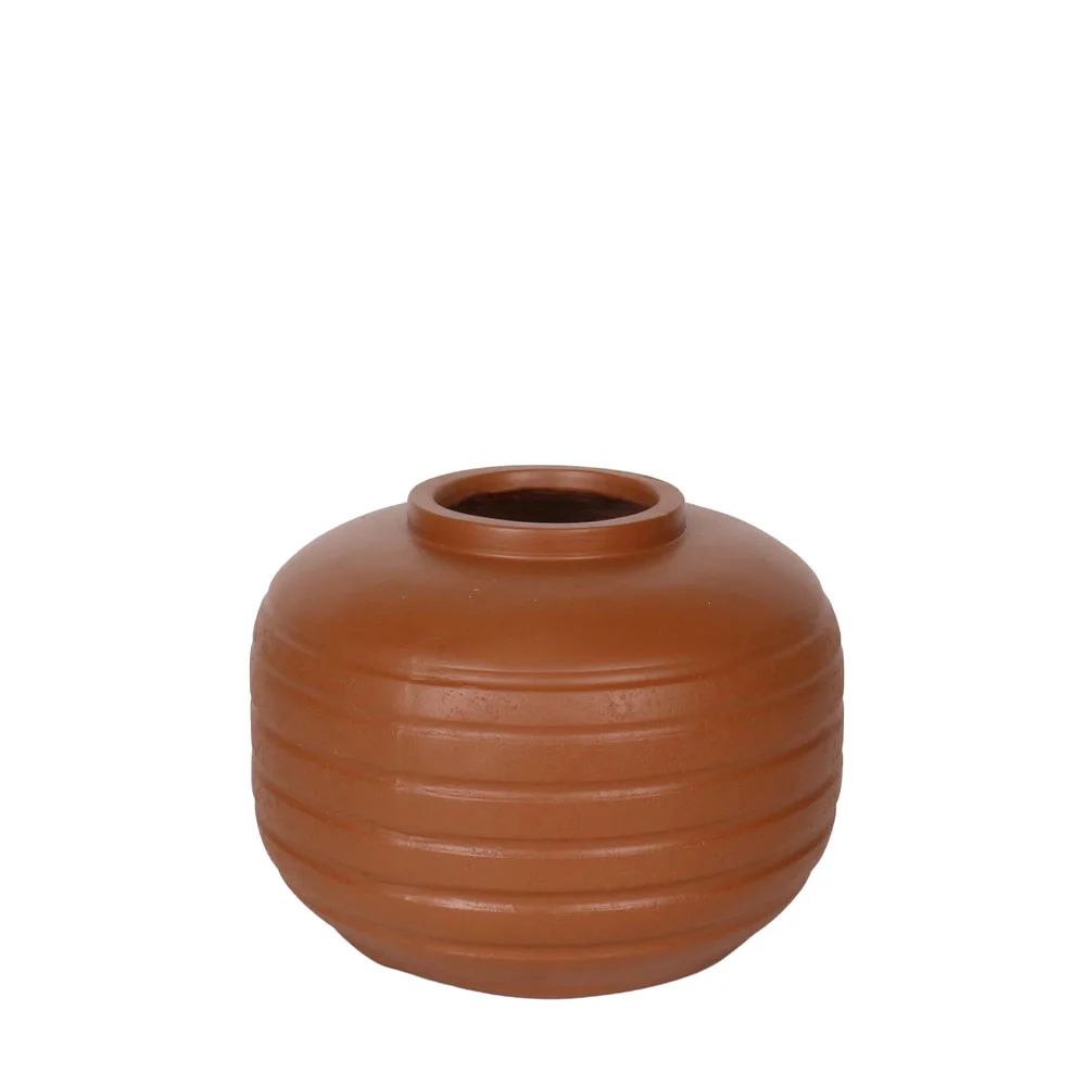 Φωτογραφία προϊόντος: Liberta FIORA ΒΑΖΟ 30x30x22cm MgO ΚΑΦΕ - MgO - 30Μx30Πx22Υ
