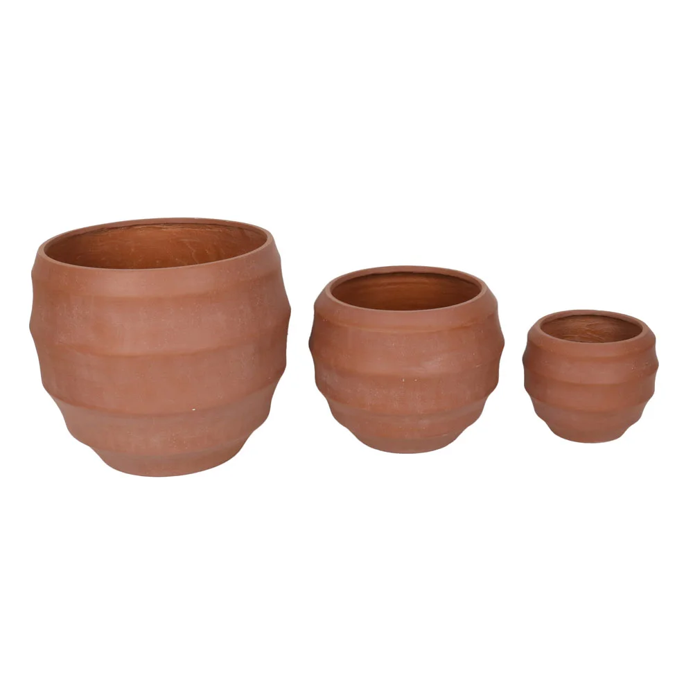 Φωτογραφία προϊόντος: Liberta FLORRA ΚΑΣΠΩ SET 3ΤΜΧ 54x54x48cm MgO TERRACOTTA - MgO - 54Μx54Πx48Υ