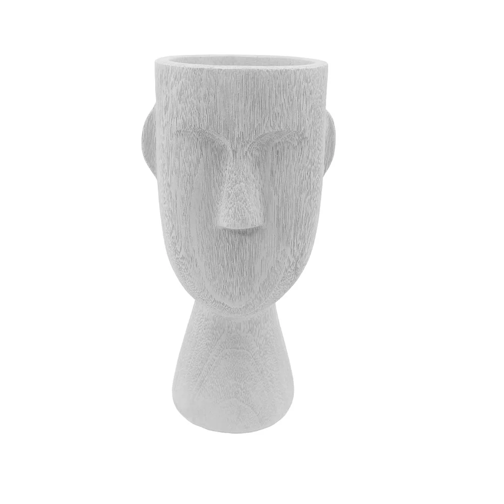 Φωτογραφία προϊόντος: Liberta POLYFACE ΒΑΖΟ 21x7x19cm POLYRESIN ΑΣΠΡΟ - POLYRESIN - 21Μx7Πx19Υ