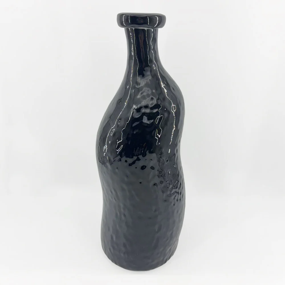 Φωτογραφία προϊόντος: Liberta ROMAIN ΒΑΖΟ 16x16x40cm ΓΥΑΛΙ ΜΑΥΡΟ - ΓΥΑΛΙ - 16Μx16Πx40Υ