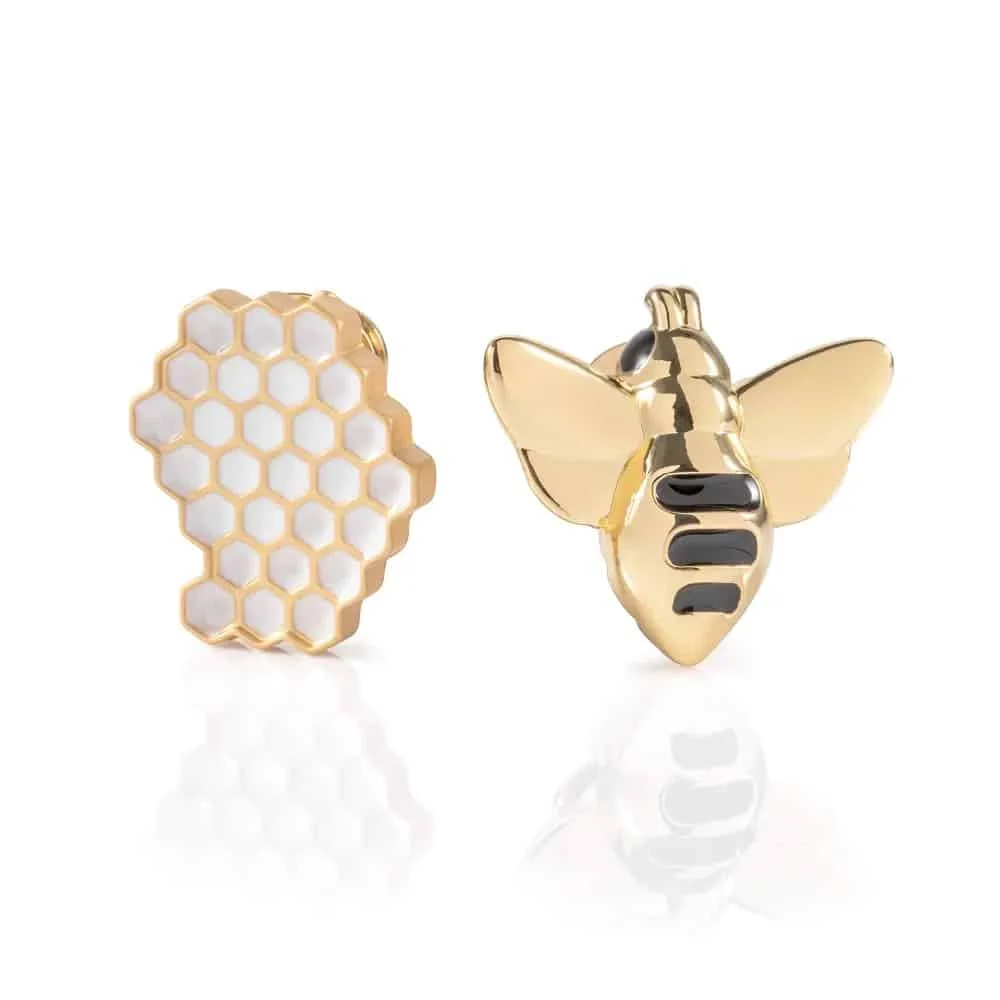 Φωτογραφία προϊόντος: METALMORPHOSE MTMP104BX ΚΑΡΦΙΤΣΑ FASHION PIN SET OF 2 PINS – BEE & HONEYCOMB