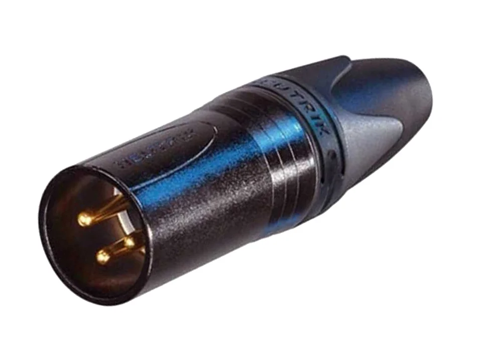 Φωτογραφία προϊόντος: Neutrik NC-3MXX-B - Βύσμα XLR 3-pin αρσενικό προέκτασης με επίχρυσες επαφές Black