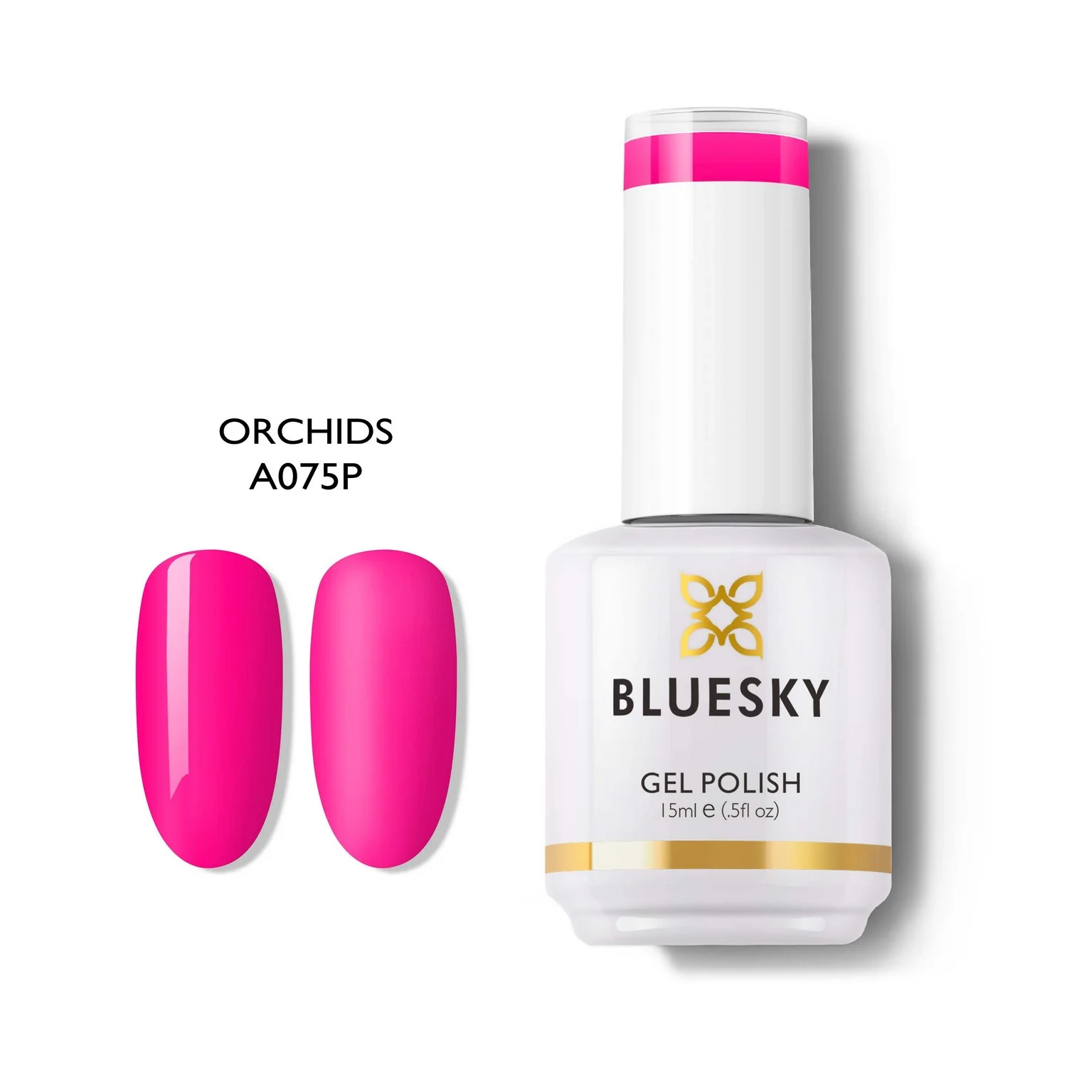 Φωτογραφία προϊόντος: Bluesky Hμιμόνιμο Bερνίκι ORCHID A075 (ΦΟΥΞΙΑ ΝΕΟΝ) 15ml