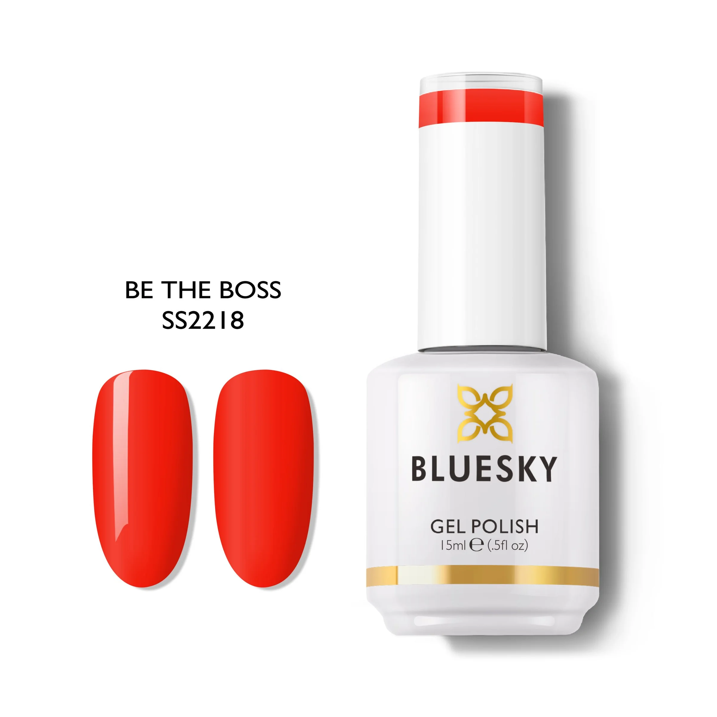 Φωτογραφία προϊόντος: Bluesky Hμιμόνιμο Bερνίκι BE THE BOSS SS2218 (ΚΟΚΚΙΝΟ ΠΟΡΤΟΚΑΛΙ ΠΟΛΎ ΦΩΤΕΙΝΟ) 15ml