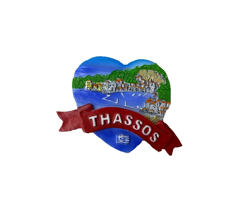 Φωτογραφία προϊόντος: Tradesor Tουριστικό μαγνητάκι Souvenir - Σετ 12pcs - Resin Magnet - Thassos - 678123