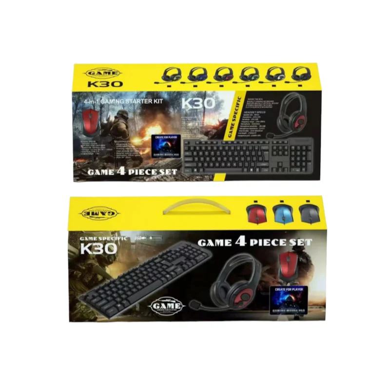 Φωτογραφία προϊόντος: Tradesor Πλήρες σετ Gaming 4 σε 1 - K30 - 883488