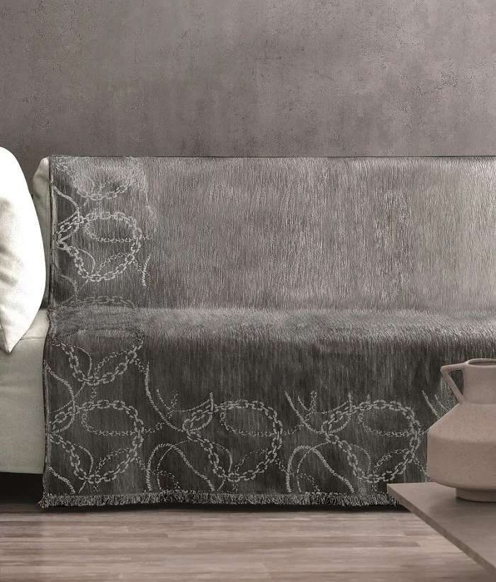 Φωτογραφία προϊόντος: Makis Tselios MONOΘ.ΡΙΧΤΑΡΙ CADENA GREY2 180Χ180 100% CHENILLE