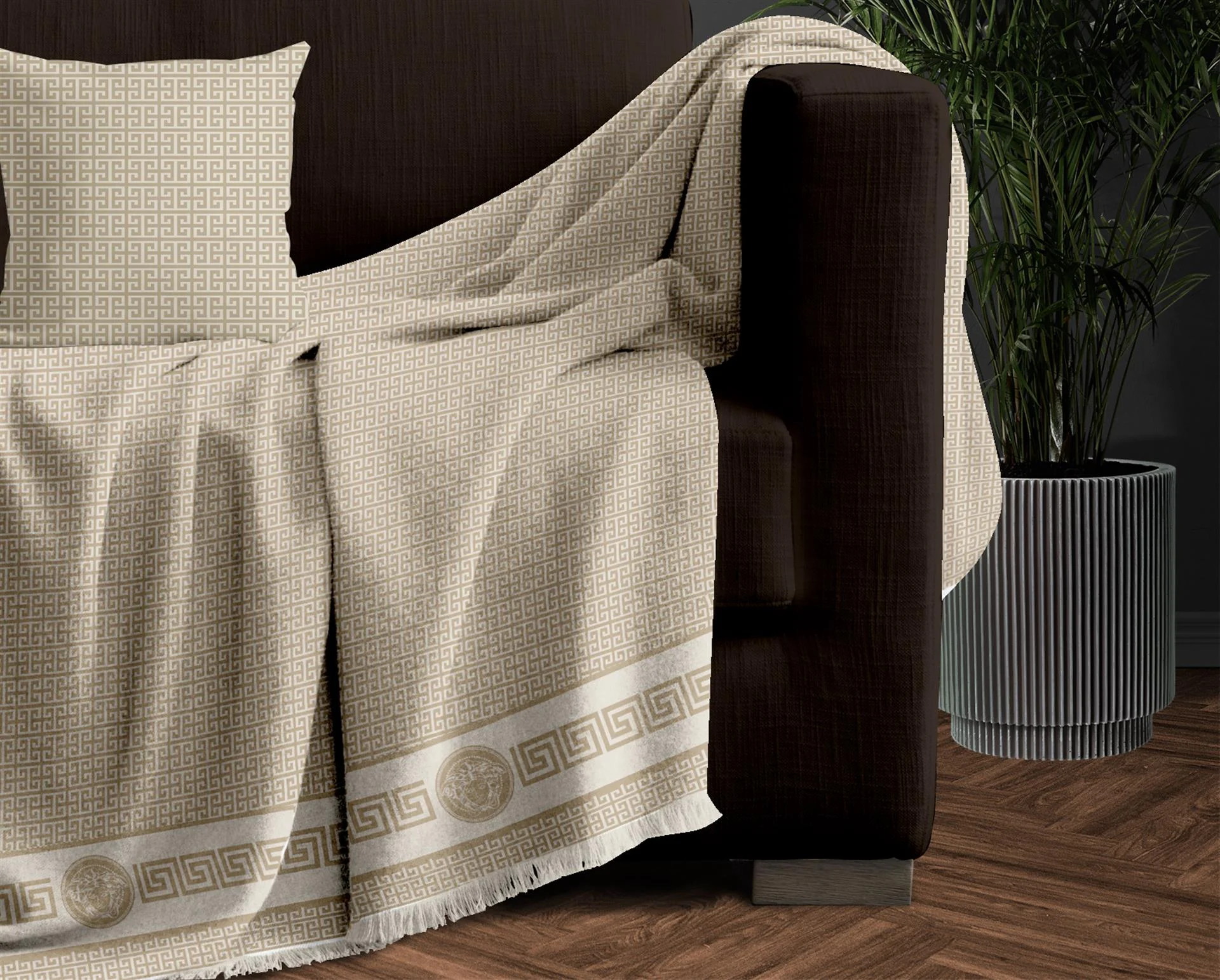 Φωτογραφία προϊόντος: Makis Tselios ΔΙΘ.ΡΙΧΤΑΡΙ MEANDROS BEIGE1 180Χ250 100% CHENILLE