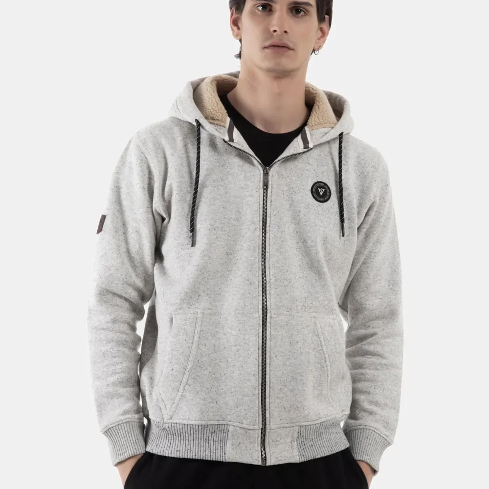 Φωτογραφία προϊόντος: MAGNETIC NORTH ZIPPER HOODIE SHERPA ΓΚΡΙ