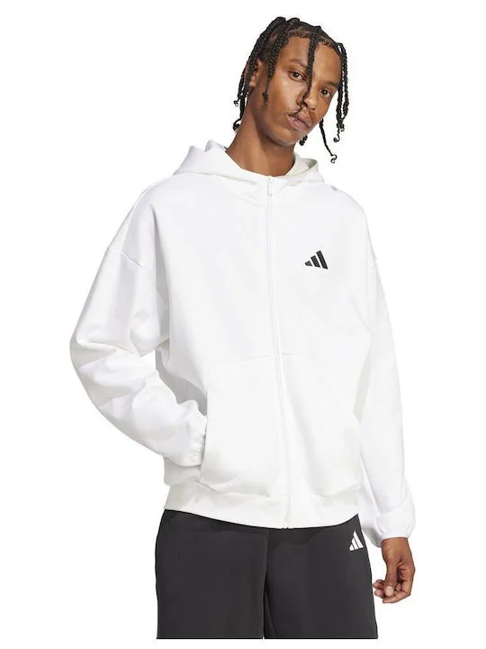 Φωτογραφία προϊόντος: adidas Future Icons Ανδρική Ζακέτα με κουκούλα Λευκή ΛΕΥΚΟ