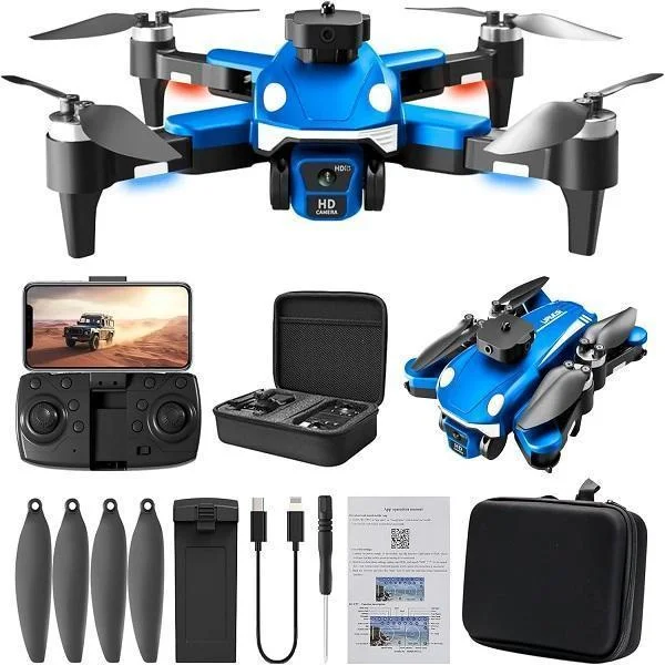 Φωτογραφία προϊόντος: OEM Αναδιπλούμενο Drone με αποφυγή εμποδίων, κάμερα και RC με εφεδρικούς έλικες και τσαντάκι XF-F200