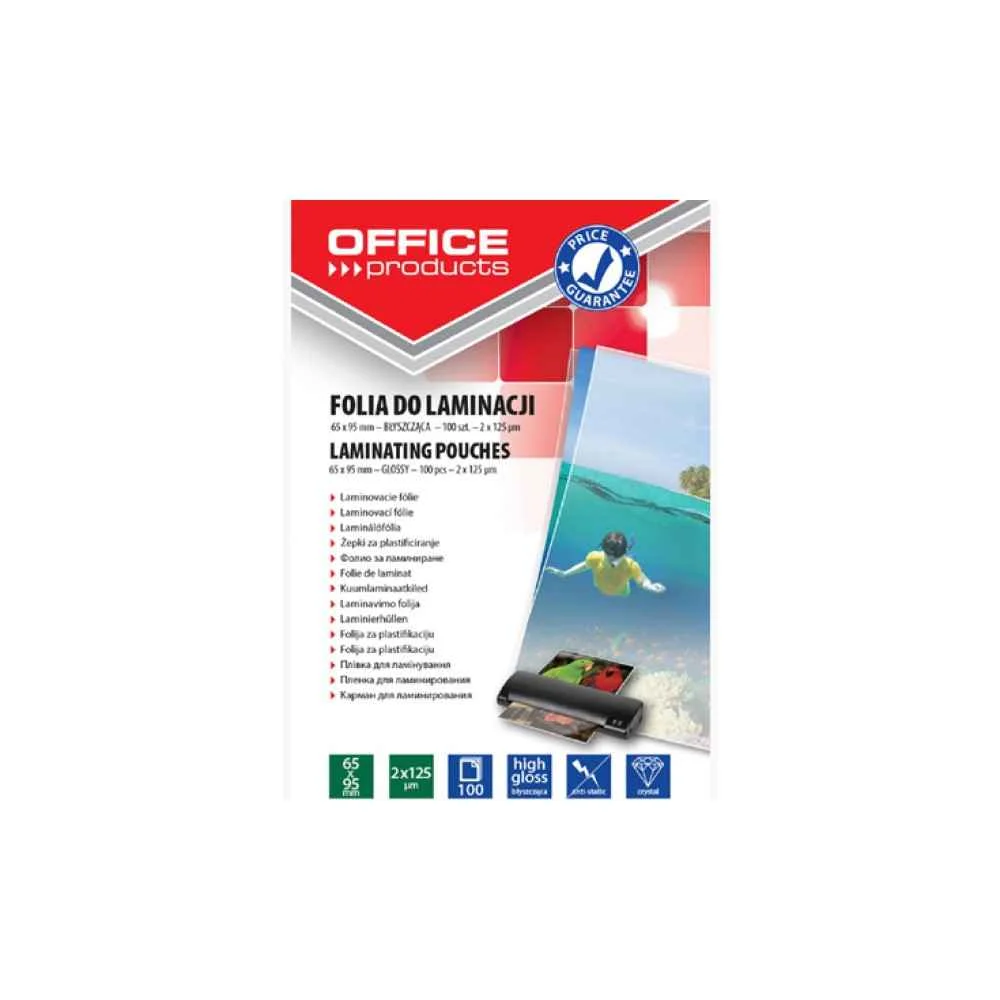 Φωτογραφία προϊόντος: Office products Ζελατίνες Πλαστικοποίησης Office A5 125 microns 100τμχ 20325235-90