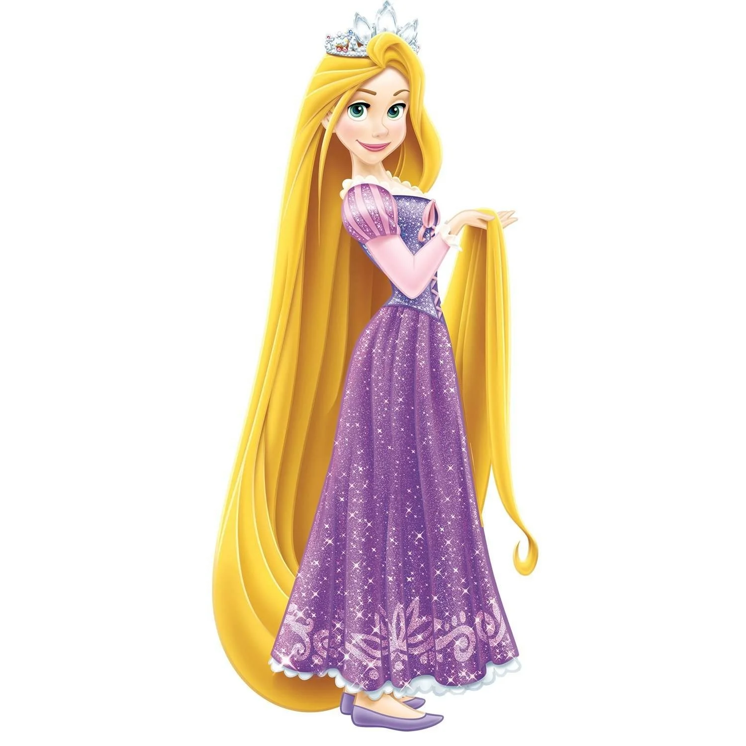 Φωτογραφία προϊόντος: Αυτοκόλλητο Disney Princess Rapunzel with Glitter - Αυτοκόλλητo - 45Μx101Υ