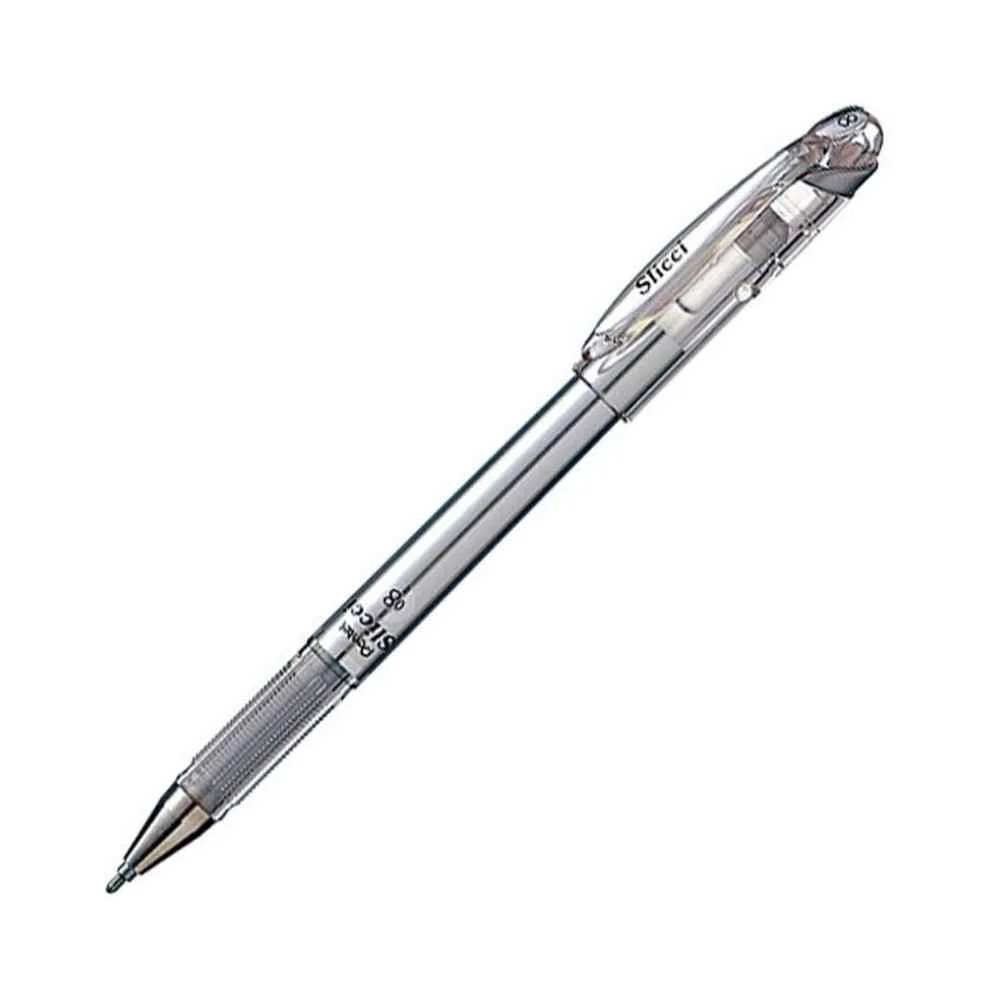 Φωτογραφία προϊόντος: Pentel Στυλό Gel 0.8mm με Ασημί Mελάνι Slicci BG208Z