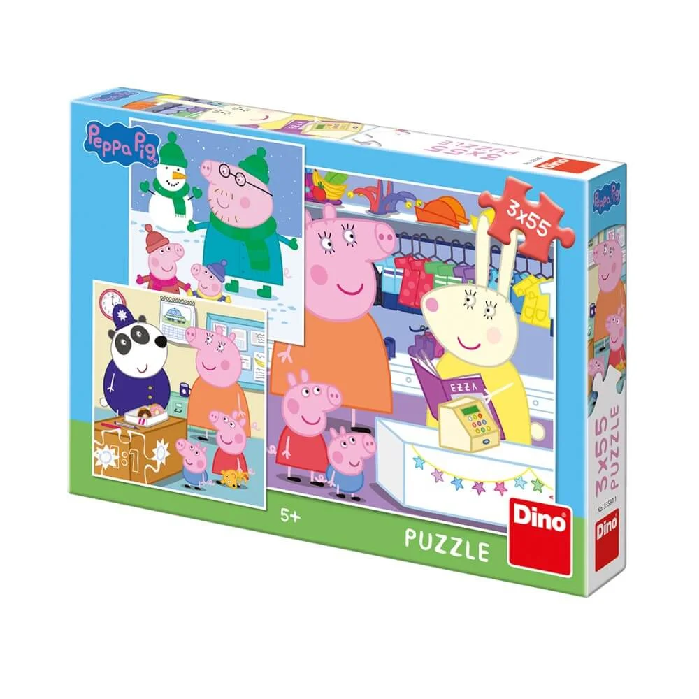 Φωτογραφία προϊόντος: Dino Puzzle Peppa Pig Απογευματινή Βόλτα 3x55 Τμχ 33530