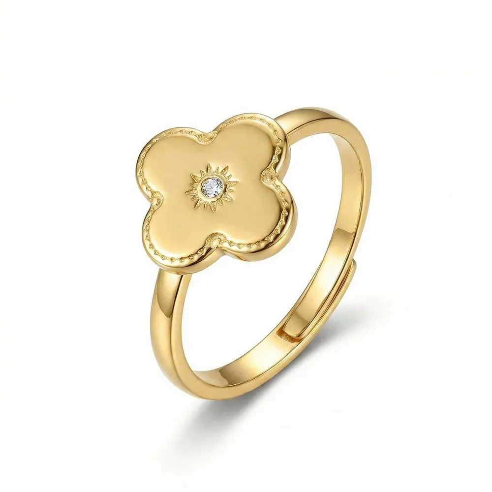 Φωτογραφία προϊόντος: OEM Gold clover ring