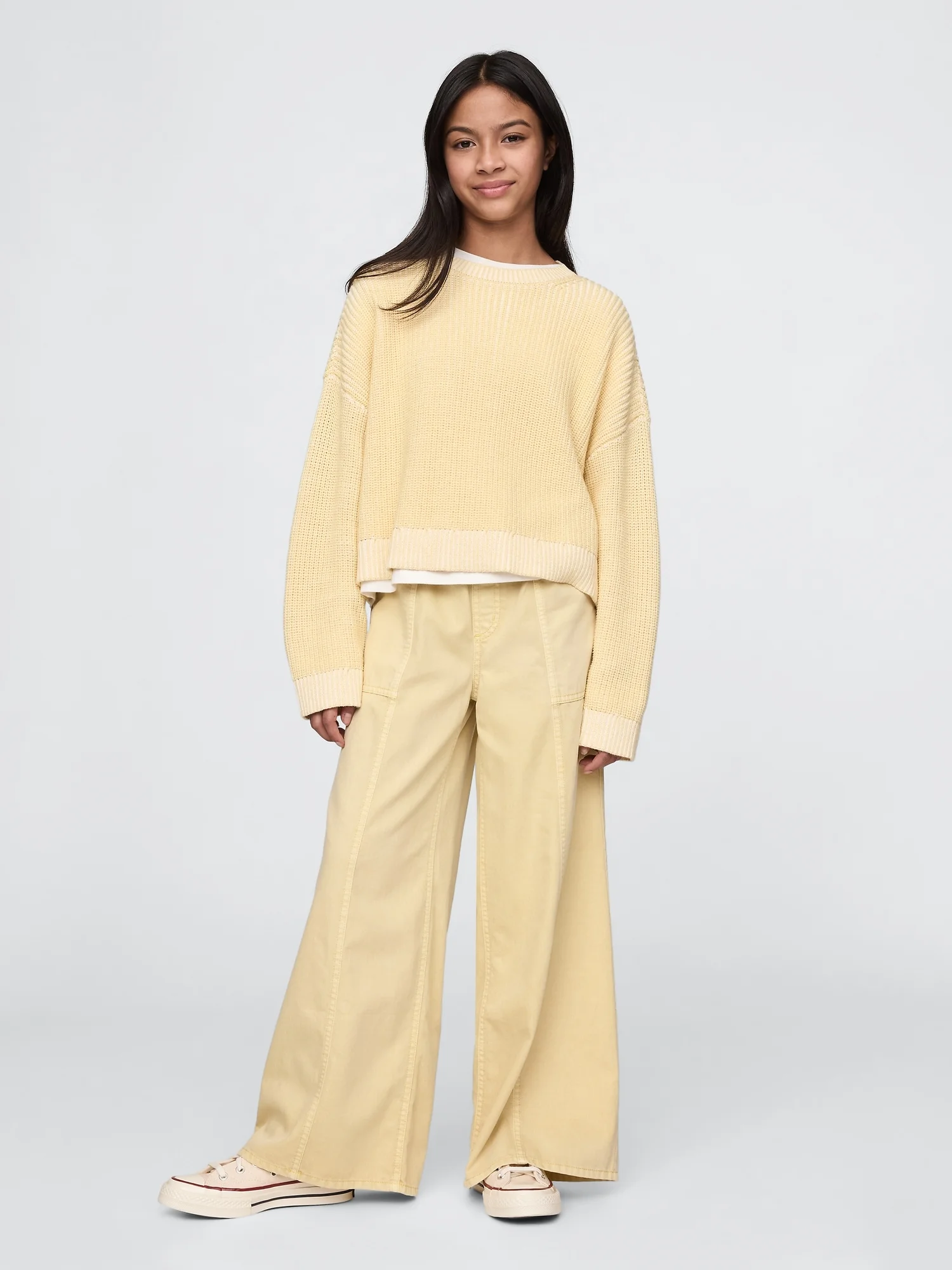 Φωτογραφία προϊόντος: GAP Κίτρινο Παιδικό UltraSoft Twill Easy Baggy Παντελόνι Straw yellow